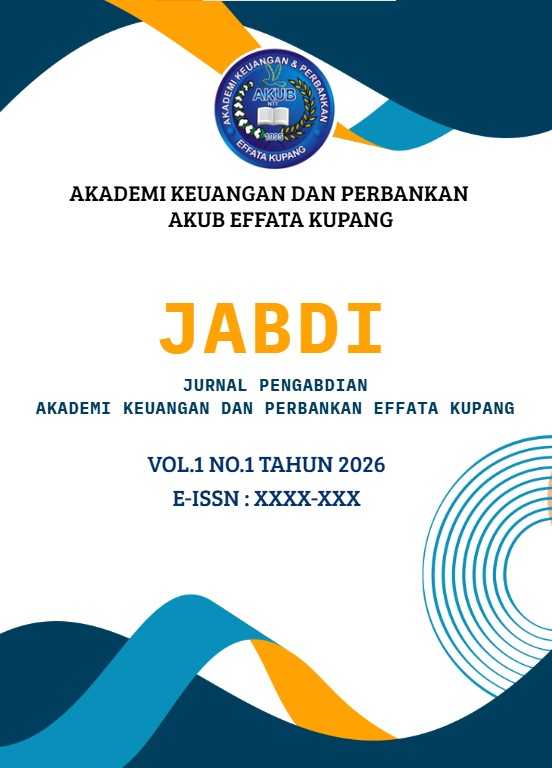 					View Vol. 1 No. 1 (2026): Journal of Community Service of the Academy of Finance and Banking (JABDI)
				